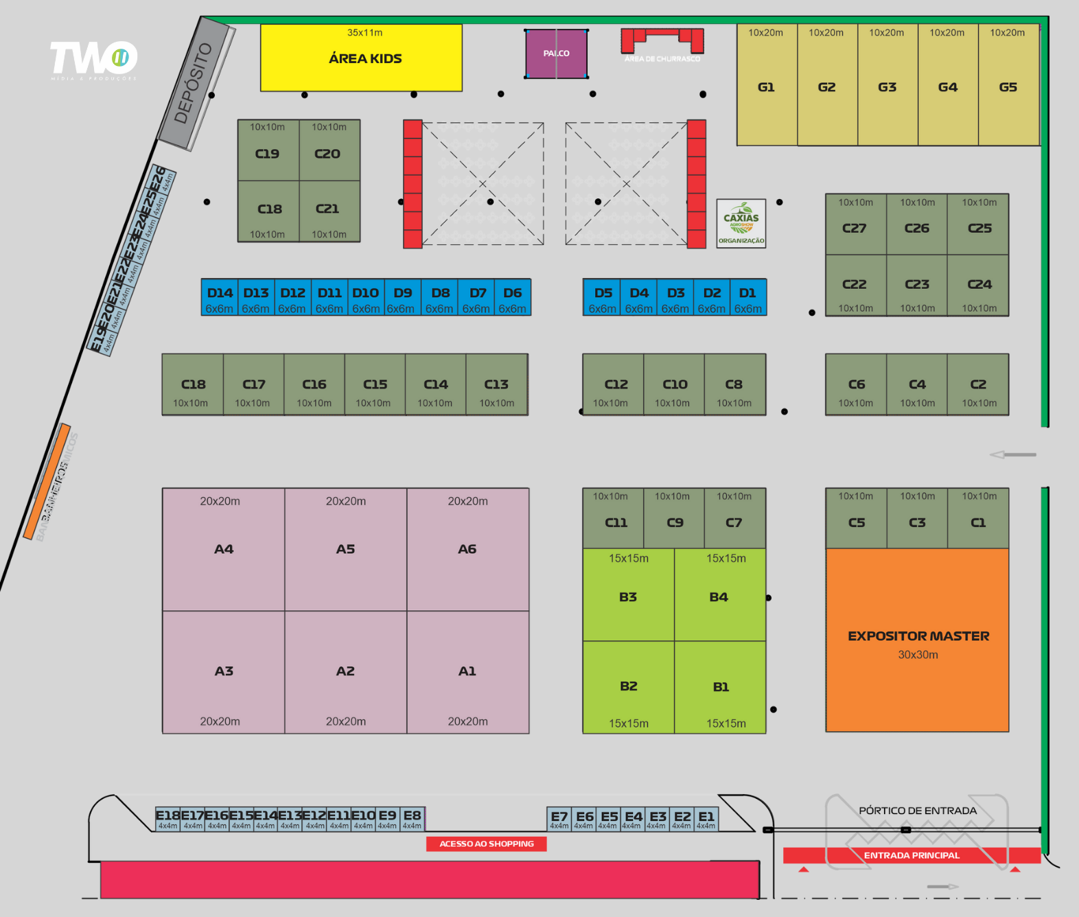 Mapa do evento