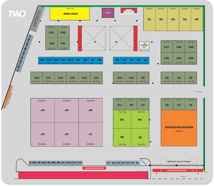 Mapa do evento